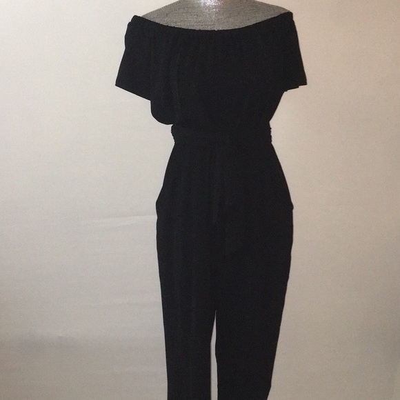 tahari black jumpsuit
